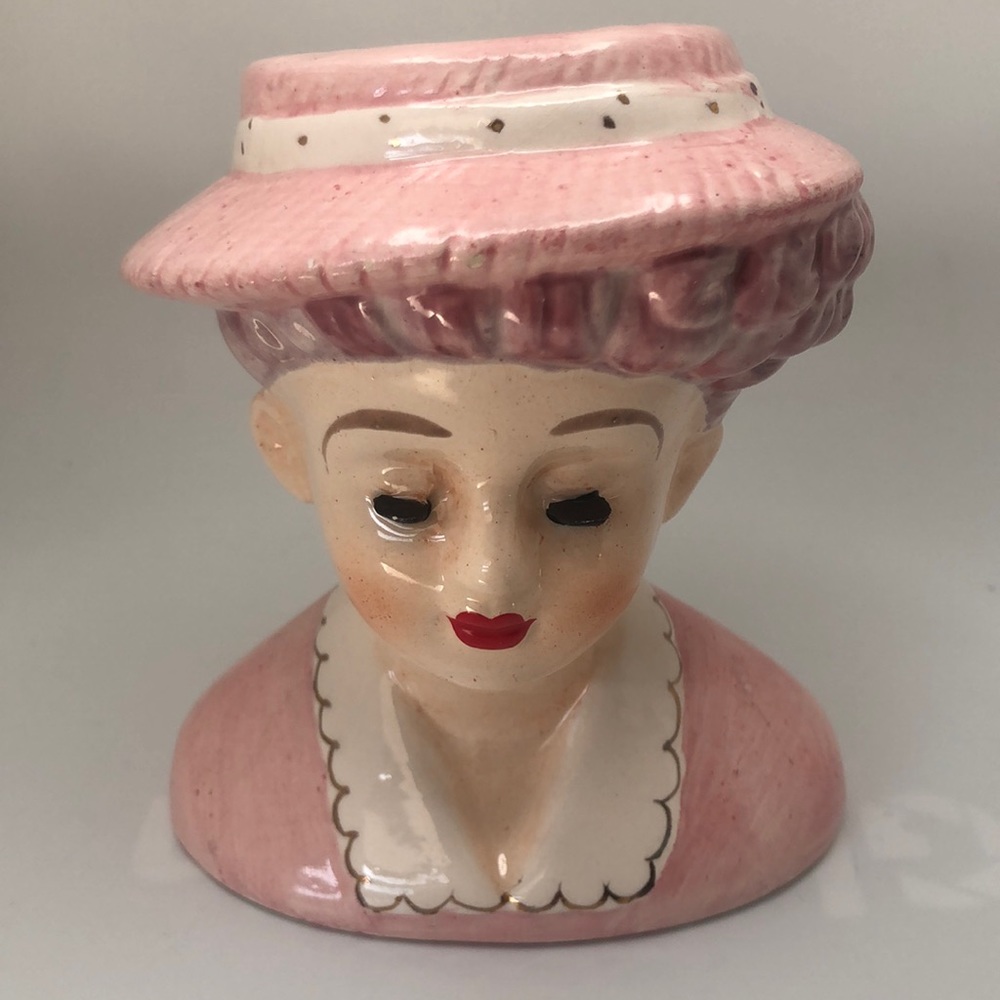 VTG Lady Head Vase from 50’-60’s